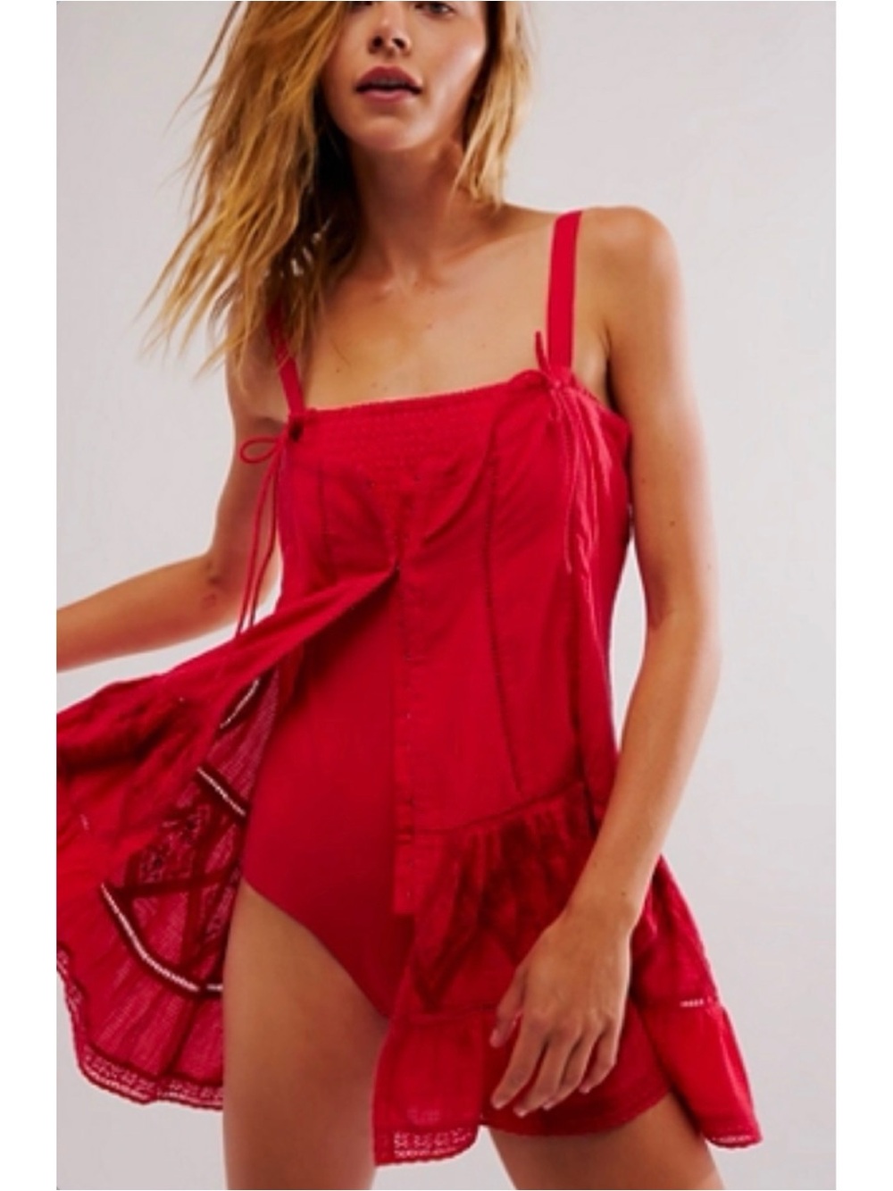 Free People Intimately Break Of Day Mini Bodysuit Boho Festival Small - Picture 2 of 16